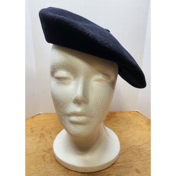 Foulard Basque Beret 100% Wool Made In France No Size Tag 6.25 \